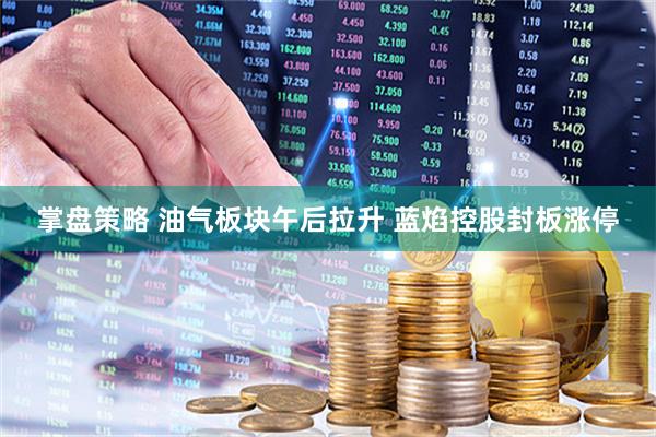 掌盘策略 油气板块午后拉升 蓝焰控股封板涨停