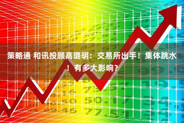 策略通 和讯投顾高璐明：交易所出手！集体跳水！有多大影响？